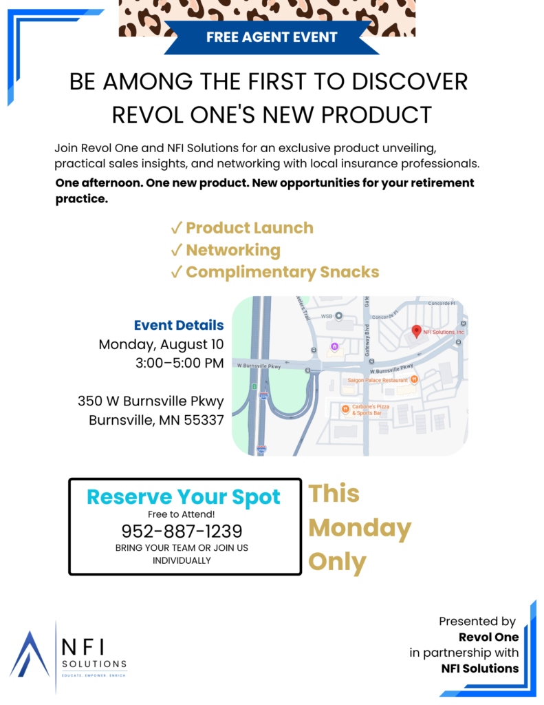 Flyer invitation to Revol One New Product Unveiling at Home office on Monday August 10 from 3-5PM.