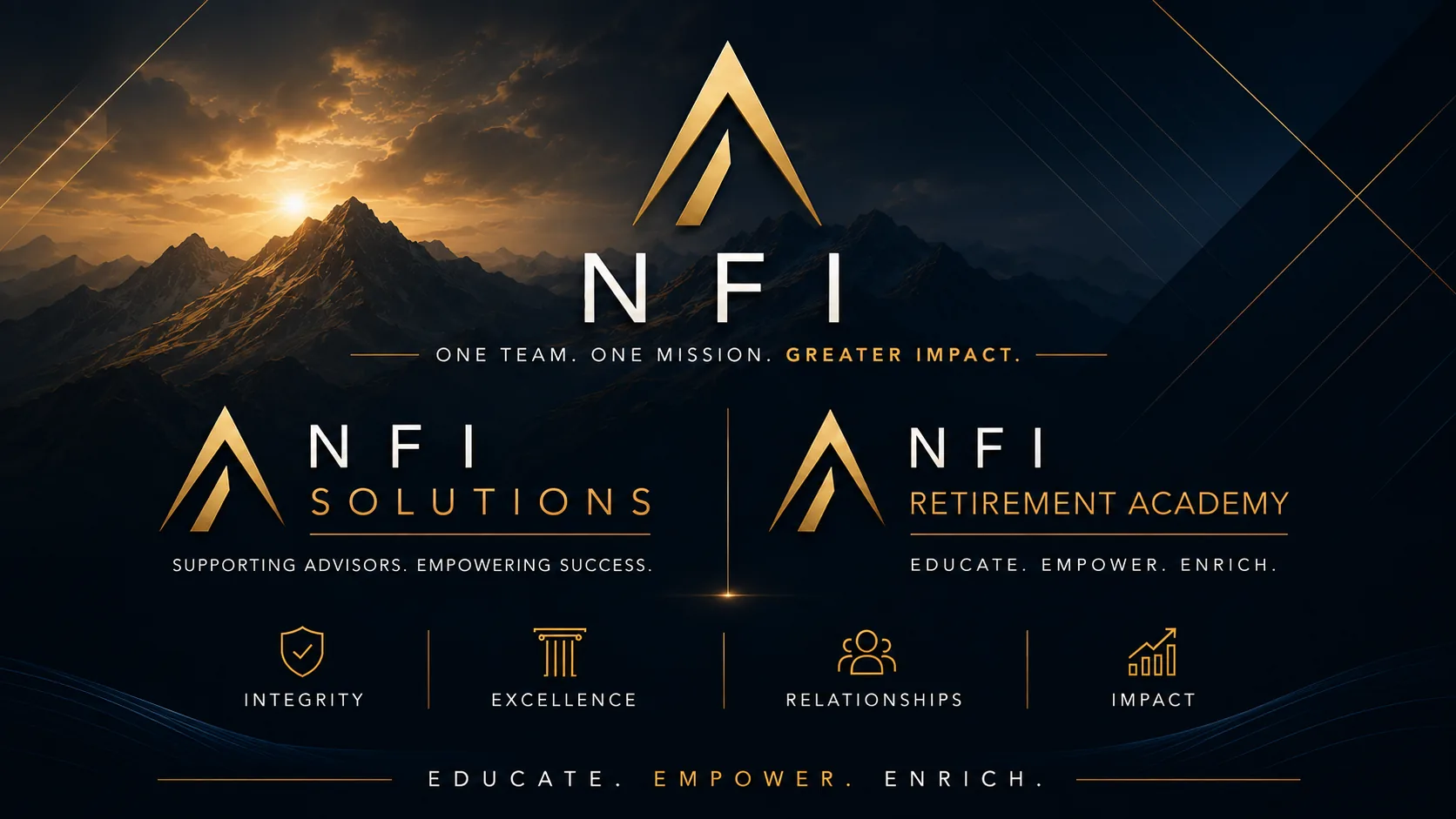 NFI Solutions and NFI Retirement Academy: one mission, two distinct roles.